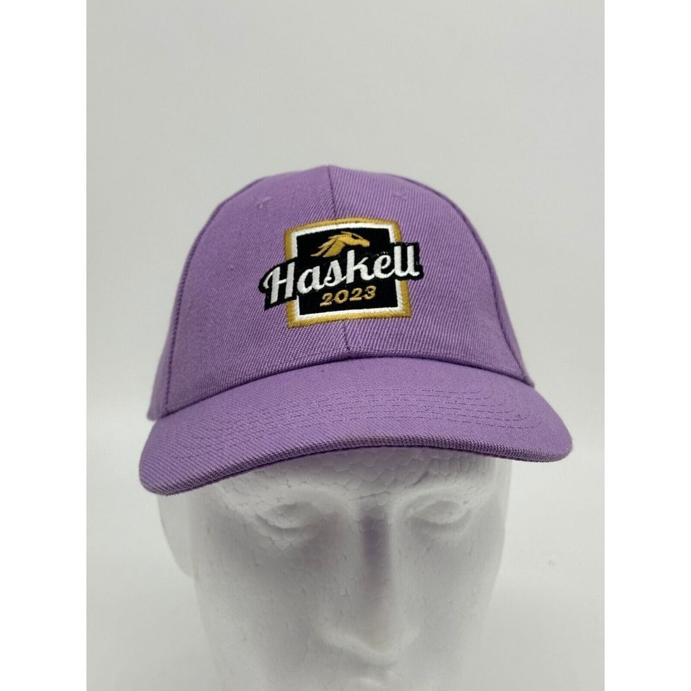 APC Hat Unisex Adjustable Purple Haskell 2023 Horse Racing Fan TVG Hook And Loop